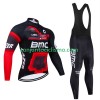 Conjunto Maillot + Culotte largo con tirantes Invierno Termico Bmc Suisse 2024